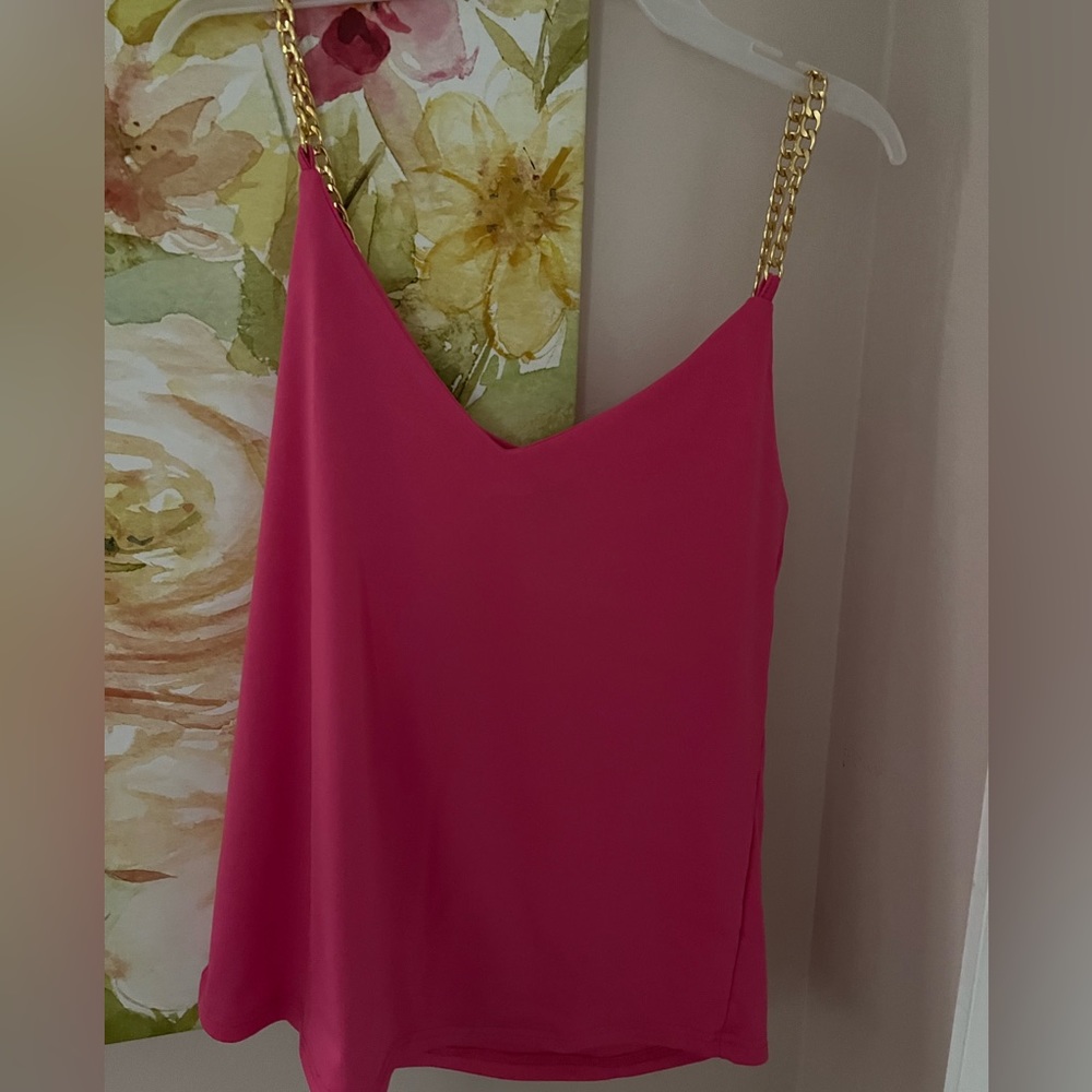 Women blouse with chain strap